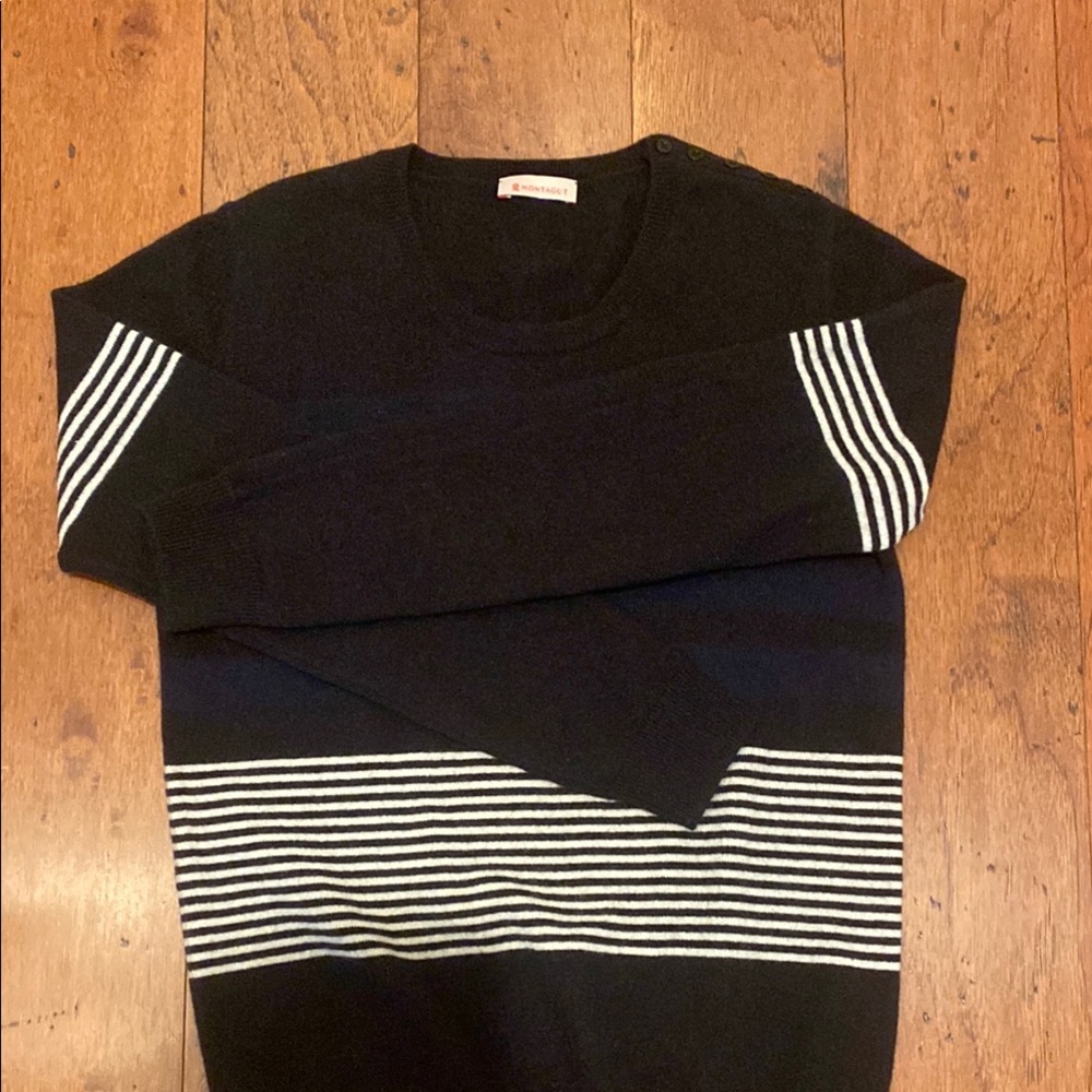 Montagut women’s cashmere striped sweater-T1